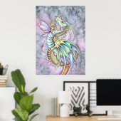 Fairy Dragon Poster Print von Molly Harrison (Heimbüro)