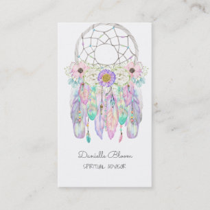 Fairy Dream Catcher Boho Pfeile Federn Business Visitenkarte