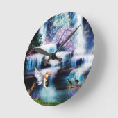 Fairy Dream Fantasy Clock Runde Wanduhr (Winkel)