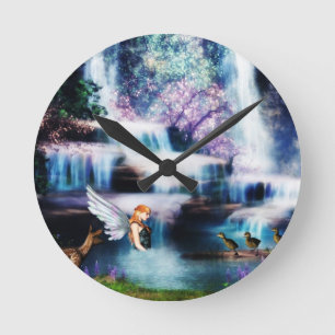Fairy Dream Fantasy Clock Runde Wanduhr