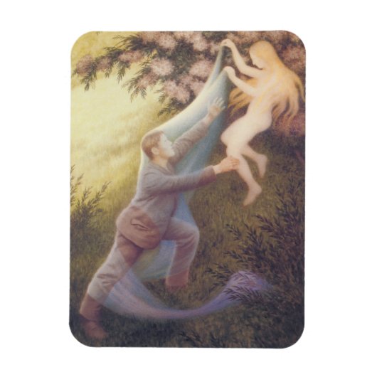 Fairy Dream (von Theodor Severin Kittelsen) Magnet (Vertikal)