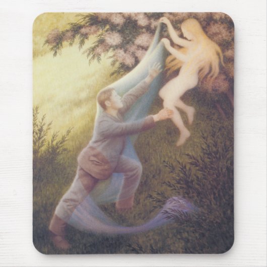 Fairy Dream (von Theodor Severin Kittelsen) Mousepad (Vorne)