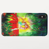 FAIRY DREAMING AUF DER ROTEN BLUME grün gelb Case-Mate iPhone Hülle (Rückseite (Horizontal))