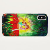 FAIRY DREAMING AUF DER ROTEN BLUME grün gelb Case-Mate iPhone Hülle (Rückseite (Horizontal))