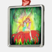 FAIRY DREAMING AUF EINER BLUME ORNAMENT AUS METALL (Links)