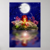 Fairy Dreams Fantasy Cartoon Fairy Print Niedlich Poster (Vorne)
