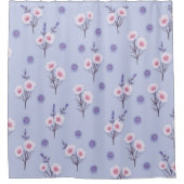 Fairy Dust Daisies Duschvorhang (Vorderseite)