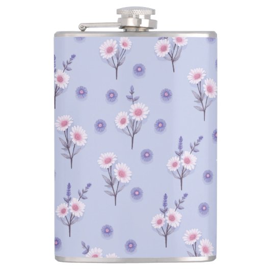 Fairy Dust Daisies Flachmann (Vorderseite)