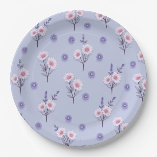 Fairy Dust Daisies Pappteller (Vorderseite)