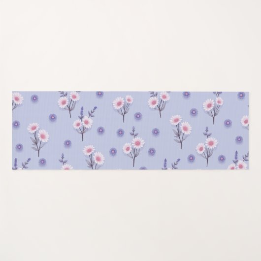 Fairy Dust Daisies Yogamatte (Vorderseite (Horizontal))