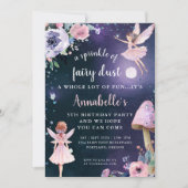 Fairy Dust Magical Enchanted Geburtstagsparty Einladung (Vorderseite)