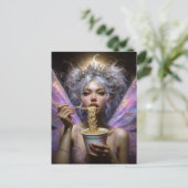 Fairy Eating Ramen Postkarte (Stehend Vorderseite)