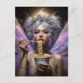 Fairy Eating Ramen Postkarte (Vorderseite)