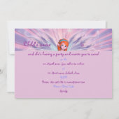 Fairy Einladung - individuelle kleine Mädchen (Rückseite)