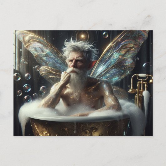 Fairy Elder im Bubblebath Postkarte (Vorderseite)