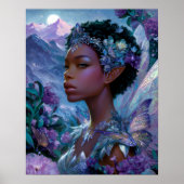 Fairy Elf Black Fantasy Art African American Poster (Vorne)