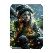 Fairy Elf mit Weihnachtslicht Magnet (Vertikal)