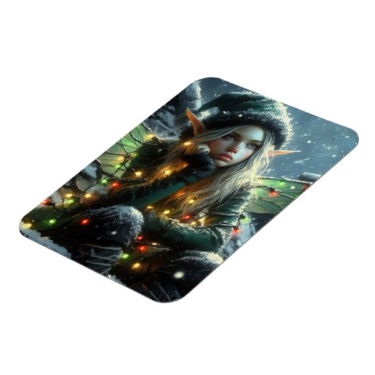 Fairy Elf mit Weihnachtslicht Magnet (Linke Seite)