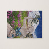 Fairy Elf und Baby Dragons Niedliche Landschaft Puzzle (Horizontal)