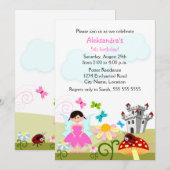 Fairy Enchanted Birthday Party Einladung (Vorne/Hinten)