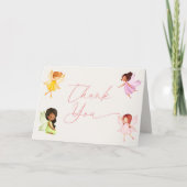 Fairy Enchanted Fairies Baby Shower Dankeskarte (Vorderseite)