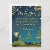Fairy Enchanted Forest Baby Dusche Vielen Dank Dankeskarte (Vorderseite)