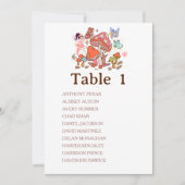 Fairy Enchanted Mashroom Tischnummer Chart (Vorderseite)