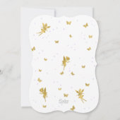 Fairy Enchanted Party, Garden Blume Mädchen Geburt Einladung (Rückseite)