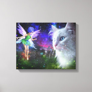 Fairy Encounters Cat Leinwanddruck
