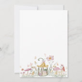 Fairy erste whimsical Birthday Einladung (Rückseite)