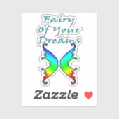 Fairy Eure Träume Regenbogen Aufkleber (Blatt)