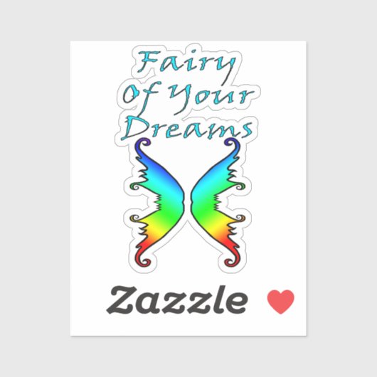 Fairy Eure Träume Regenbogen Aufkleber (Blatt)