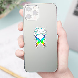 Fairy Eure Träume Regenbogen Aufkleber