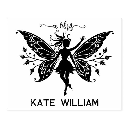 Fairy ex libris Briefmarke Gummistempel (Prägung)