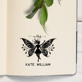 Fairy ex libris Briefmarke Gummistempel