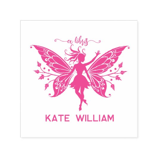 Fairy ex libris permastempel (Design)