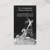 Fairy Fairyland Vintag Art 7hej Visitenkarte (Rückseite)