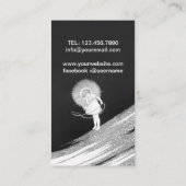 Fairy Fairyland Vintag Art Visitenkarte (Rückseite)