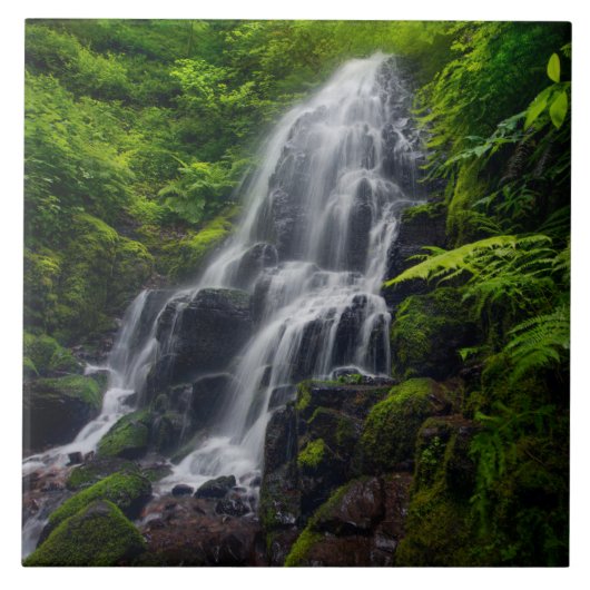 Fairy Falls | Colombia River Gorge Oregon. Fliese (Vorderseite)
