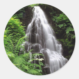 Fairy Falls Runder Aufkleber