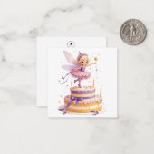 Fairy Fantasy Birthday Note Card Mitteilungskarte (Vorderseite/Rückseite Beispiel)