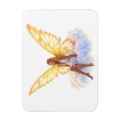 Fairy Fantasy blonde Girl Cloud sitzt magisch Magnet (Vertikal)