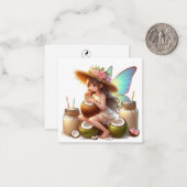 Fairy Fantasy Note Card Mitteilungskarte (Vorderseite/Rückseite Beispiel)