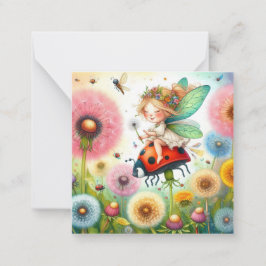 Fairy Fantasy Note Card Mitteilungskarte