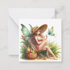 Fairy Fantasy Note Card Mitteilungskarte