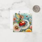 Fairy Fantasy Note Card Mitteilungskarte (Vorderseite/Rückseite Beispiel)