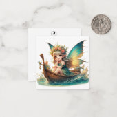 Fairy Fantasy Note Card Mitteilungskarte (Vorderseite/Rückseite Beispiel)
