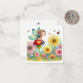 Fairy Fantasy Note Card Mitteilungskarte (Vorderseite/Rückseite Beispiel)