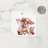 Fairy Fantasy Note Card Mitteilungskarte (Vorderseite/Rückseite Beispiel)