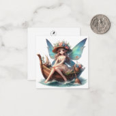 Fairy Fantasy Note Card Mitteilungskarte (Vorderseite/Rückseite Beispiel)